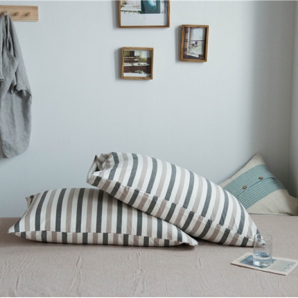 91家纺网 家纺一手货源 找家纺 （总）尚品本色 2022新款色织水洗棉枕套