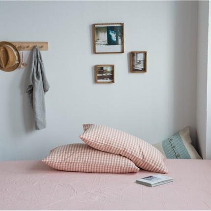 91家纺网 家纺一手货源 找家纺 （总）尚品本色 2022新款色织水洗棉枕套