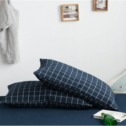 91家纺网 家纺一手货源 找家纺 （总）尚品本色 2022新款色织水洗棉枕套