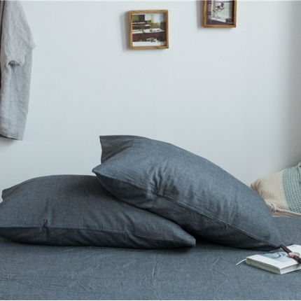 91家纺网 家纺一手货源 找家纺 （总）尚品本色 2022新款色织水洗棉枕套