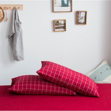 91家纺网 家纺一手货源 找家纺 （总）尚品本色 2022新款色织水洗棉枕套