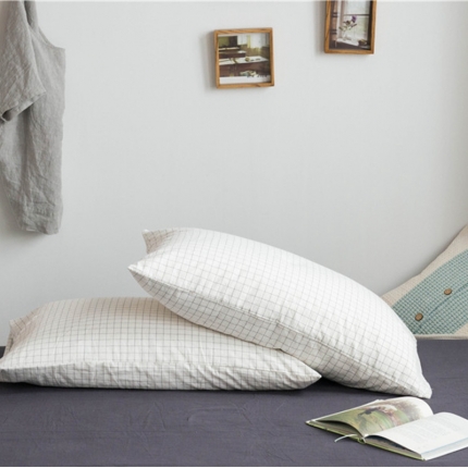 91家纺网 家纺一手货源 找家纺 （总）尚品本色 2022新款色织水洗棉枕套