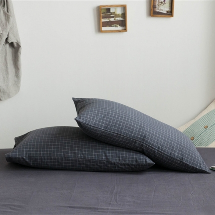 91家纺网 家纺一手货源 找家纺 （总）尚品本色 2022新款色织水洗棉枕套