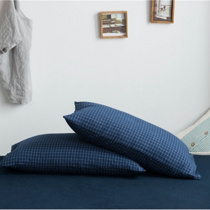 91家纺网 家纺一手货源 找家纺 （总）尚品本色 2022新款色织水洗棉枕套