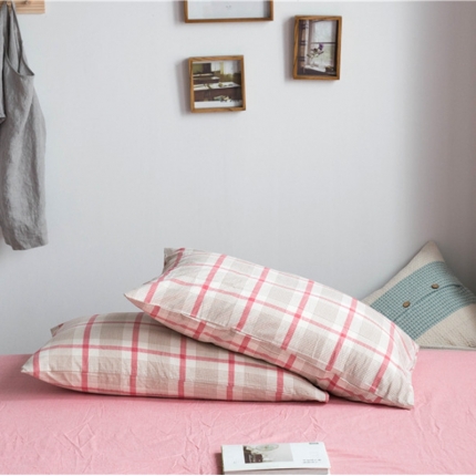 91家纺网 家纺一手货源 找家纺 （总）尚品本色 2022新款色织水洗棉枕套