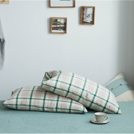 91家纺网 家纺一手货源 找家纺 （总2）尚品本色 2022新款色织水洗棉枕套