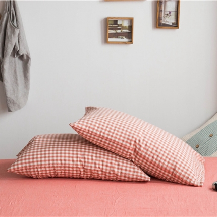 91家纺网 家纺一手货源 找家纺 （总2）尚品本色 2022新款色织水洗棉枕套