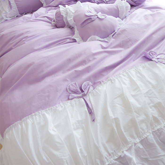 91家纺网 家纺一手货源 找家纺 （总）淑女公社家纺 13372纯棉斜纹四件套-少女梦