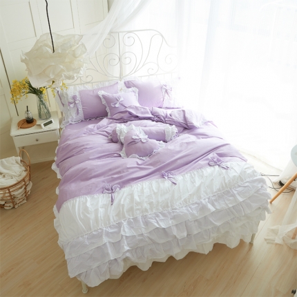 （总）淑女公社家纺 13372纯棉斜纹四件套-少女梦