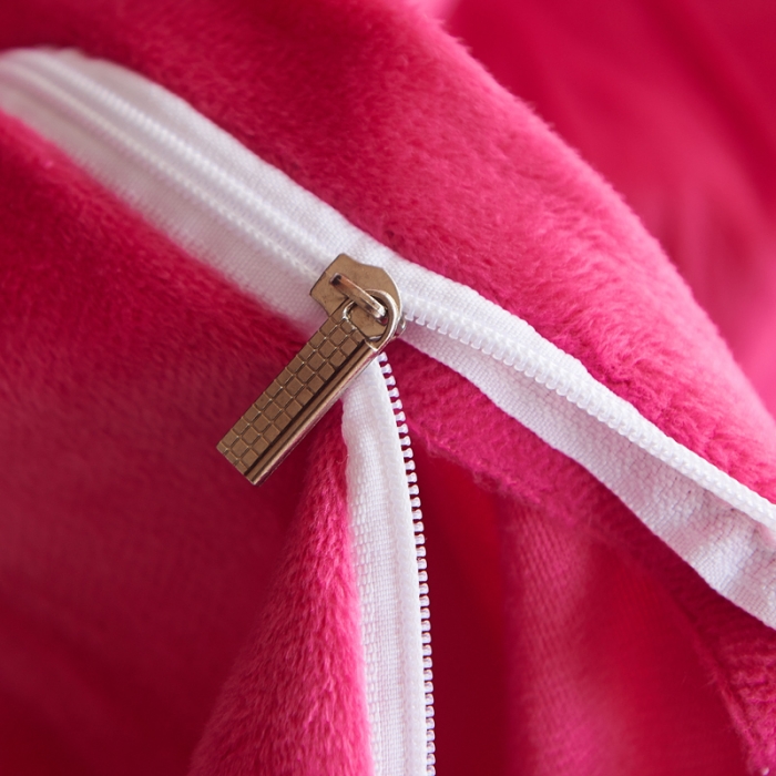 91家纺网 家纺一手货源 找家纺  淑女公社水晶绒微微公主床裙款 玫红色