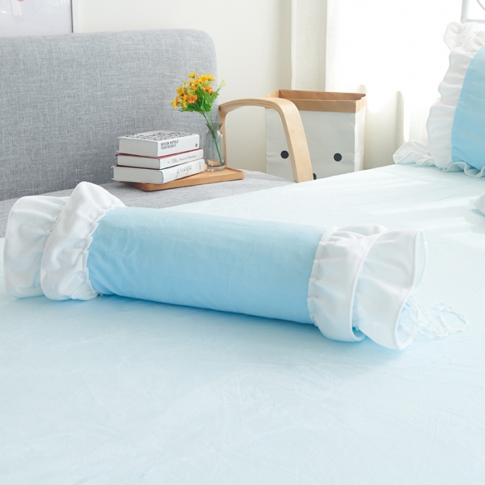 91家纺网 家纺一手货源 找家纺  淑女公社水晶绒微微公主床裙款  天蓝色