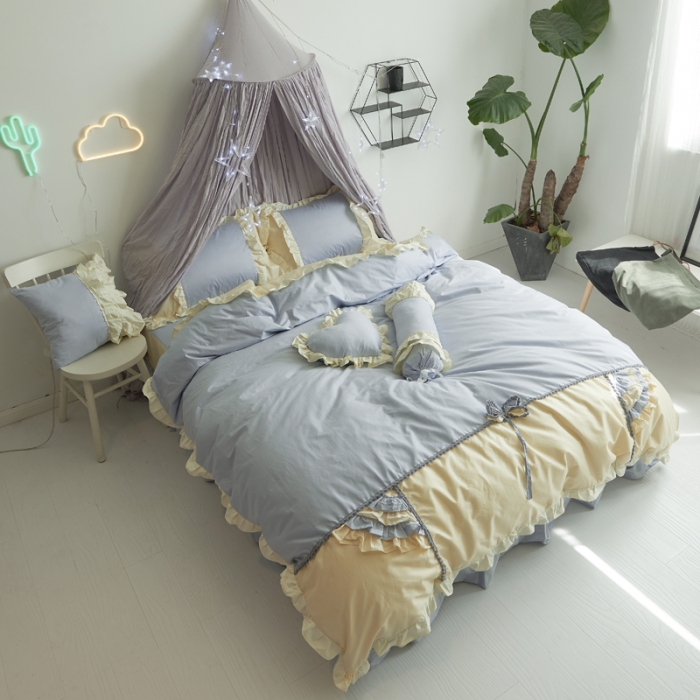 91家纺网 家纺一手货源 找家纺 （总）淑女公社 薇薇公主韩版全棉四件套