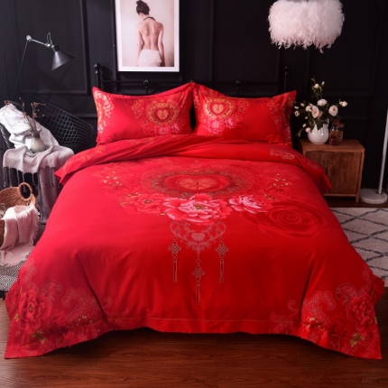 91家纺网 家纺一手货源 找家纺 （总）甜之梦家纺 2025新款全棉磨毛四件套