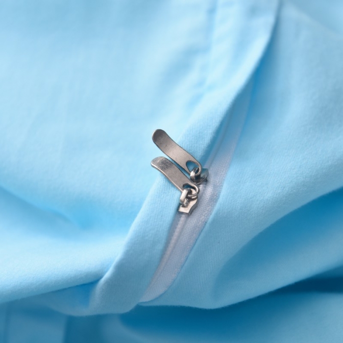 91家纺网 家纺一手货源 找家纺 甜之梦家纺 2025新款全棉磨毛四件套 久久玫瑰-蓝