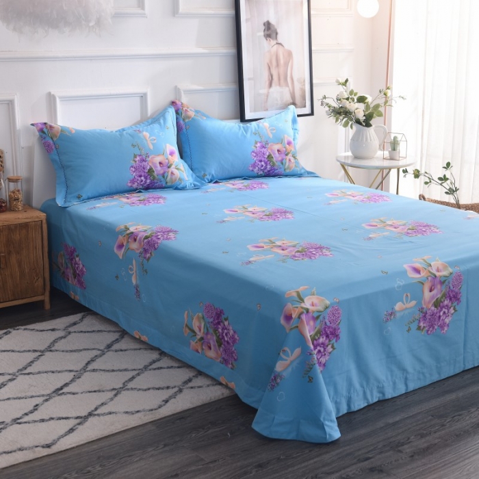 91家纺网 家纺一手货源 找家纺 甜之梦家纺 2025新款全棉磨毛四件套 思念-兰