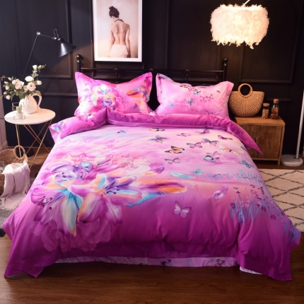 甜之梦家纺 2025新款全棉磨毛四件套 小城故事