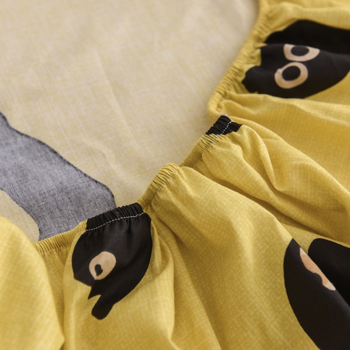 91家纺网 家纺一手货源 找家纺 甜之梦家纺 2019新款全棉单品床笠 喵星人