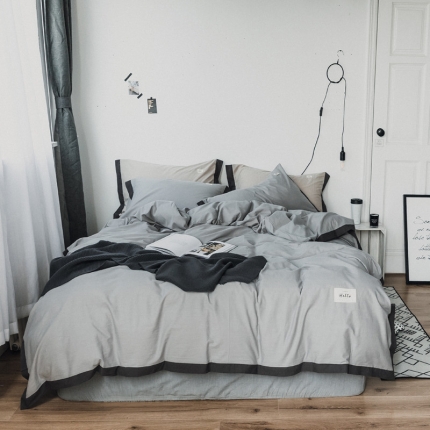 91家纺网 家纺一手货源 找家纺 （总）蓝巢家纺 全棉水洗棉床单款四件套