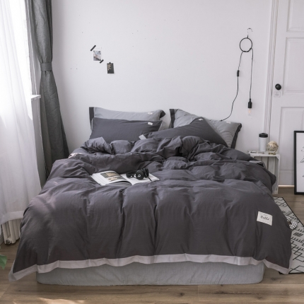 91家纺网 家纺一手货源 找家纺 （总）蓝巢家纺 全棉水洗棉床单款四件套