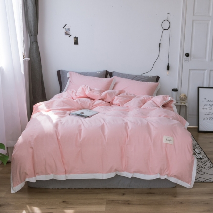 91家纺网 家纺一手货源 找家纺 （总）蓝巢家纺 全棉水洗棉床单款四件套