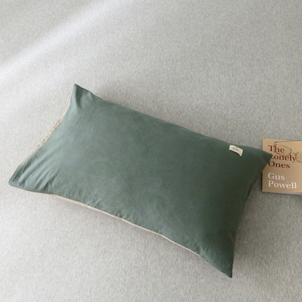 91家纺网 家纺一手货源 找家纺 蓝巢家纺 水洗棉全棉单品系列枕套一对 绿卡其