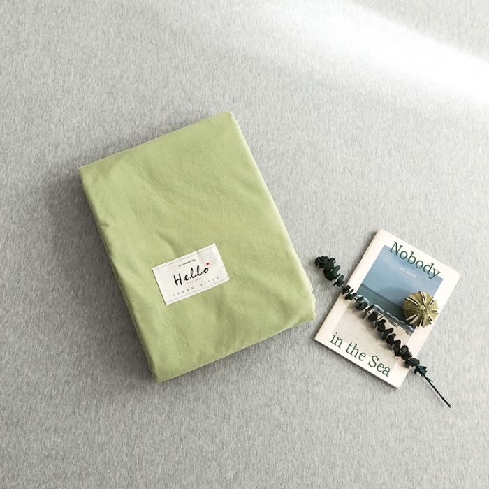 91家纺网 家纺一手货源 找家纺 蓝巢家纺 水洗棉全棉单品系列被套 抹绿卡其