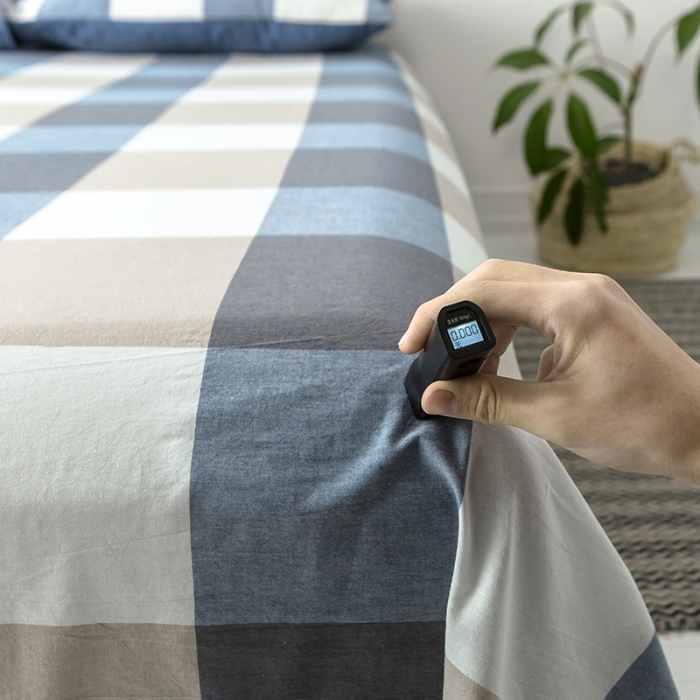 91家纺网 家纺一手货源 找家纺 蓝巢家纺 水洗棉全棉单品系列床单 蓝调格