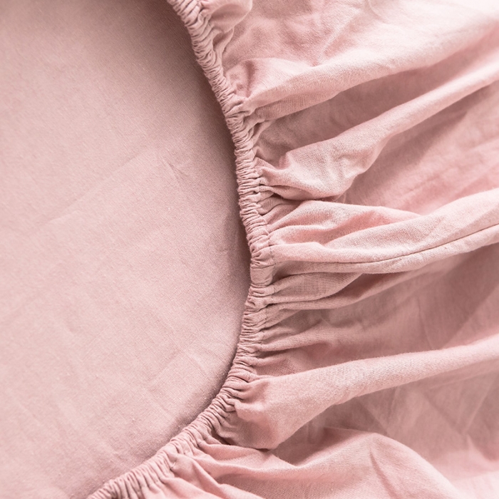 91家纺网 家纺一手货源 找家纺 蓝巢家纺 水洗棉全棉单品系列床笠 豆沙