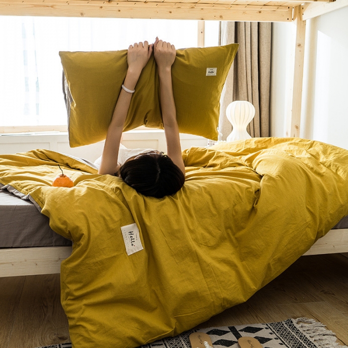 91家纺网 家纺一手货源 找家纺 （总）蓝巢家纺 全棉水洗棉学生季三件套