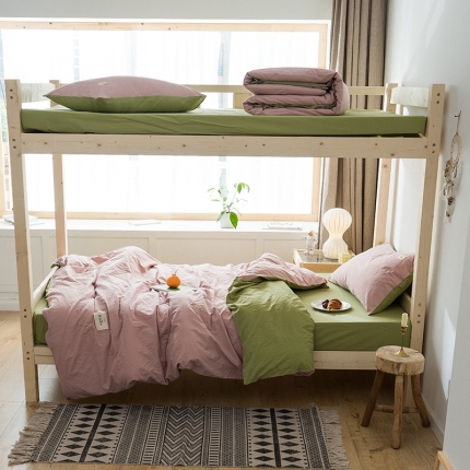 91家纺网 家纺一手货源 找家纺 （总）蓝巢家纺 全棉水洗棉学生季三件套