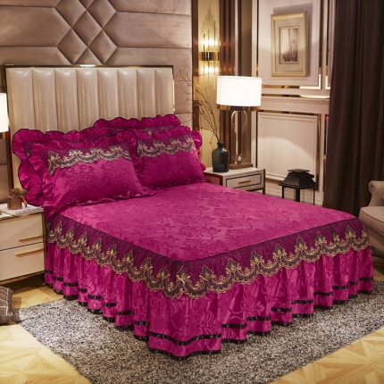 91家纺网 家纺一手货源 找家纺 （总）网红馆 2025新款天鹅绒盛世经典单品床裙