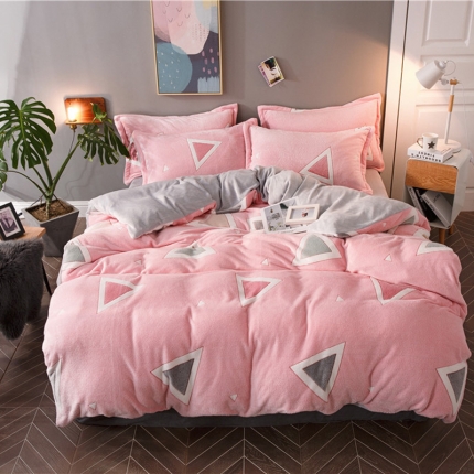 91家纺网 家纺一手货源 找家纺 佰亿莱 雪花绒四件套 简爱