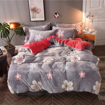 91家纺网 家纺一手货源 找家纺 佰亿莱 雪花绒四件套 遇见