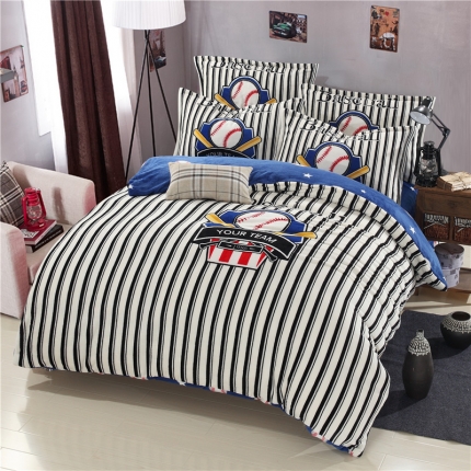 91家纺网 家纺一手货源 找家纺 佰亿莱 大版法莱绒四件套 休闲时光