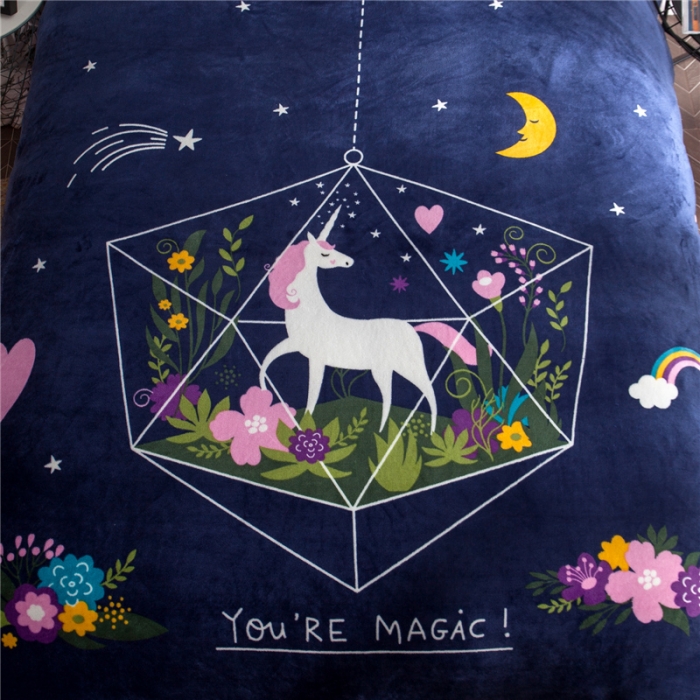 91家纺网 家纺一手货源 找家纺 佰亿莱 大版法莱绒四件套 星梦奇缘