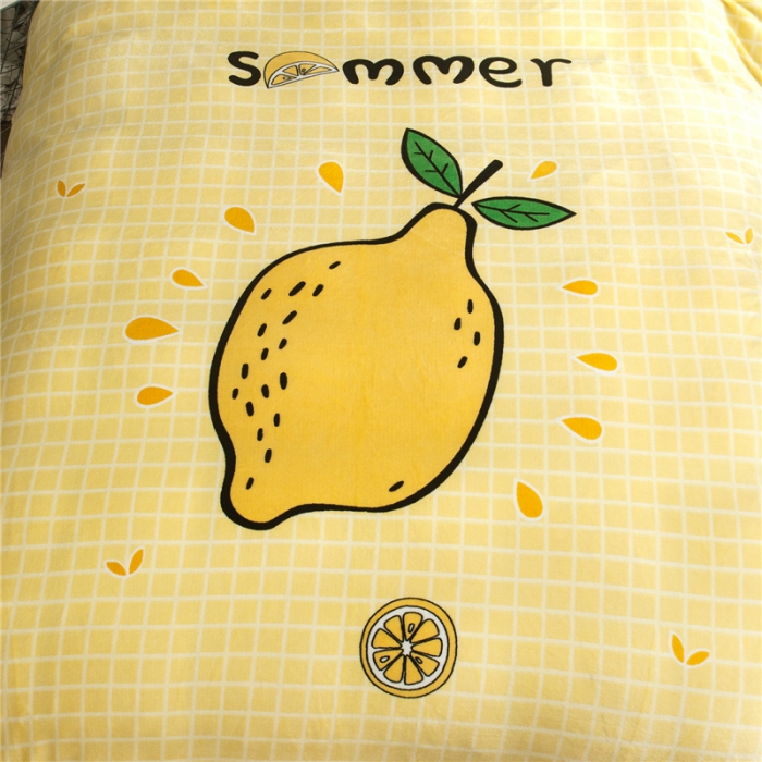 91家纺网 家纺一手货源 找家纺 佰亿莱 大版法莱绒四件套 阳光夏日