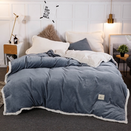 91家纺网 家纺一手货源 找家纺 （总）佰亿莱 新款牛奶绒被套