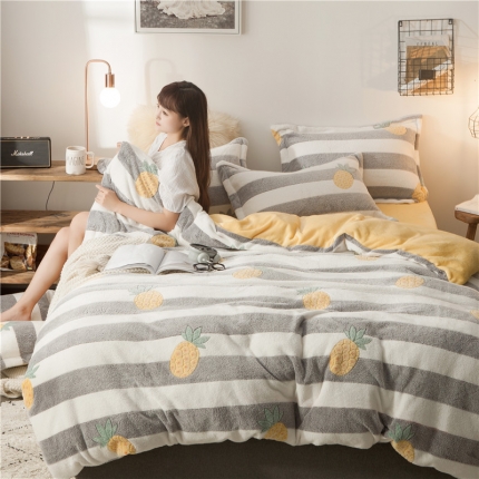 91家纺网 家纺一手货源 找家纺 （总）佰亿莱 雪花绒四件套牛奶绒法莱绒水晶绒宝宝绒