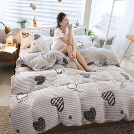 91家纺网 家纺一手货源 找家纺 （总）佰亿莱 雪花绒四件套牛奶绒法莱绒水晶绒宝宝绒