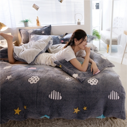 91家纺网 家纺一手货源 找家纺 （总）佰亿莱 雪花绒四件套牛奶绒法莱绒水晶绒宝宝绒