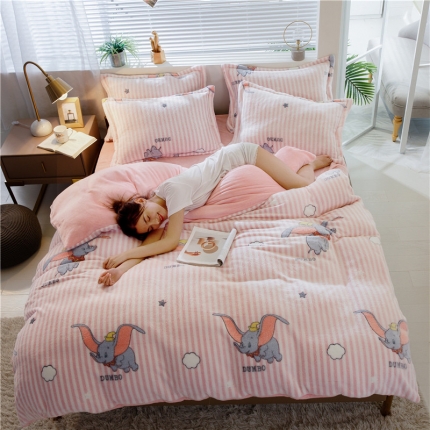 91家纺网 家纺一手货源 找家纺 （总）佰亿莱 雪花绒四件套牛奶绒法莱绒水晶绒宝宝绒