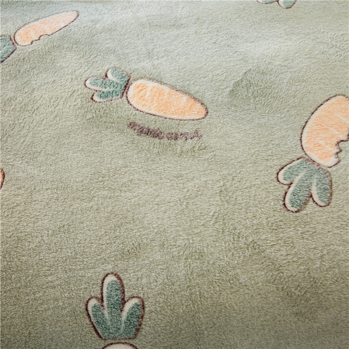 91家纺网 家纺一手货源 找家纺 佰亿莱 雪花绒四件套 开心萝卜