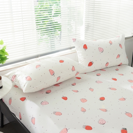 91家纺网 家纺一手货源 找家纺 （总）宝齐莱家纺 2019全棉小清新印花单枕套一对48*74