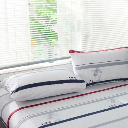 91家纺网 家纺一手货源 找家纺 （总）宝齐莱家纺 2019全棉小清新印花单枕套一对48*74