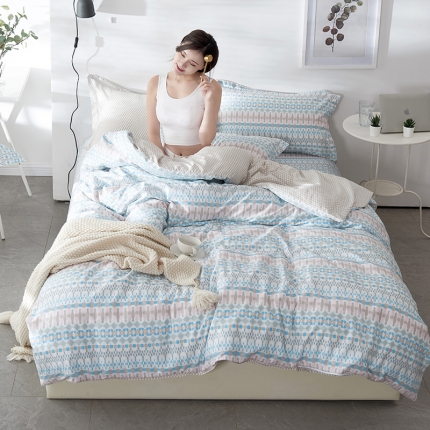 91家纺网 家纺一手货源 找家纺 （总）宝齐莱家纺 印花三件套四件套床单款