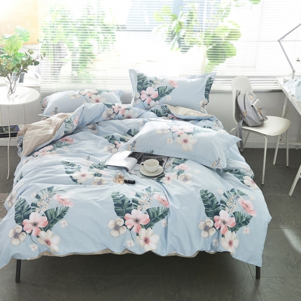 91家纺网 家纺一手货源 找家纺 （总）宝齐莱家纺 印花三件套四件套床单款