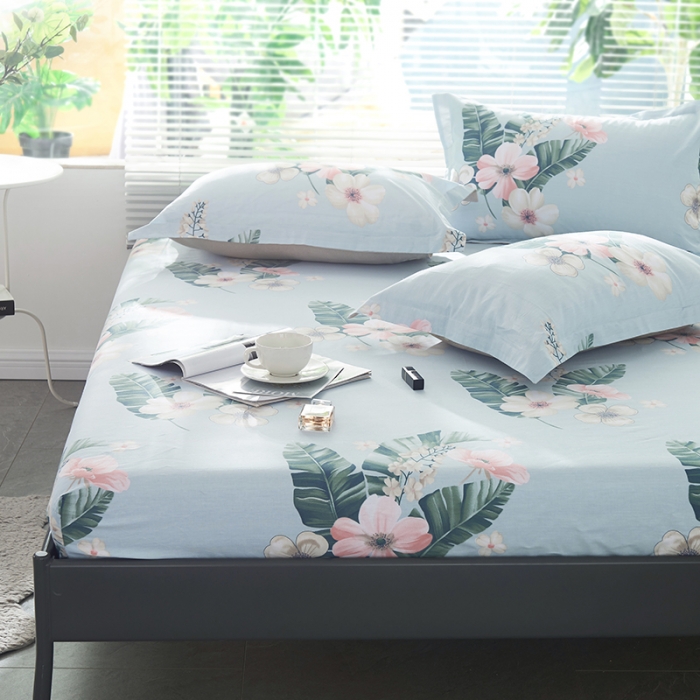 91家纺网 家纺一手货源 找家纺 宝齐莱家纺 单品印花床笠 梦心语