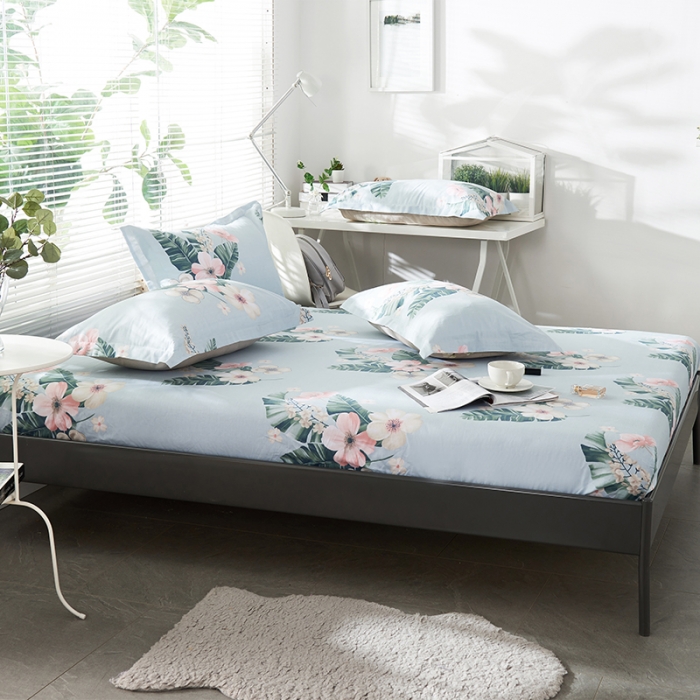 91家纺网 家纺一手货源 找家纺 宝齐莱家纺 单品印花床笠 梦心语