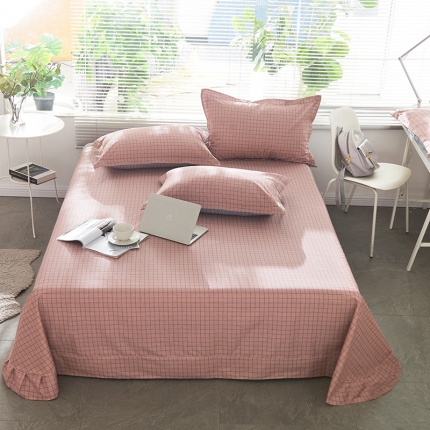 91家纺网 家纺一手货源 找家纺 宝齐莱家纺 单品印花床单 淑女格