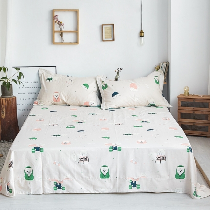 91家纺网 家纺一手货源 找家纺 宝齐莱家纺 单品印花床单 么么哒-动物